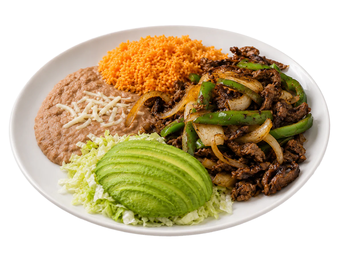 Fajitas (pollo ó asada)