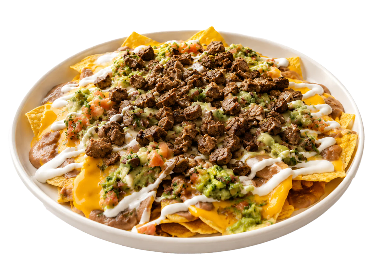 La Ktrina nachos with steak